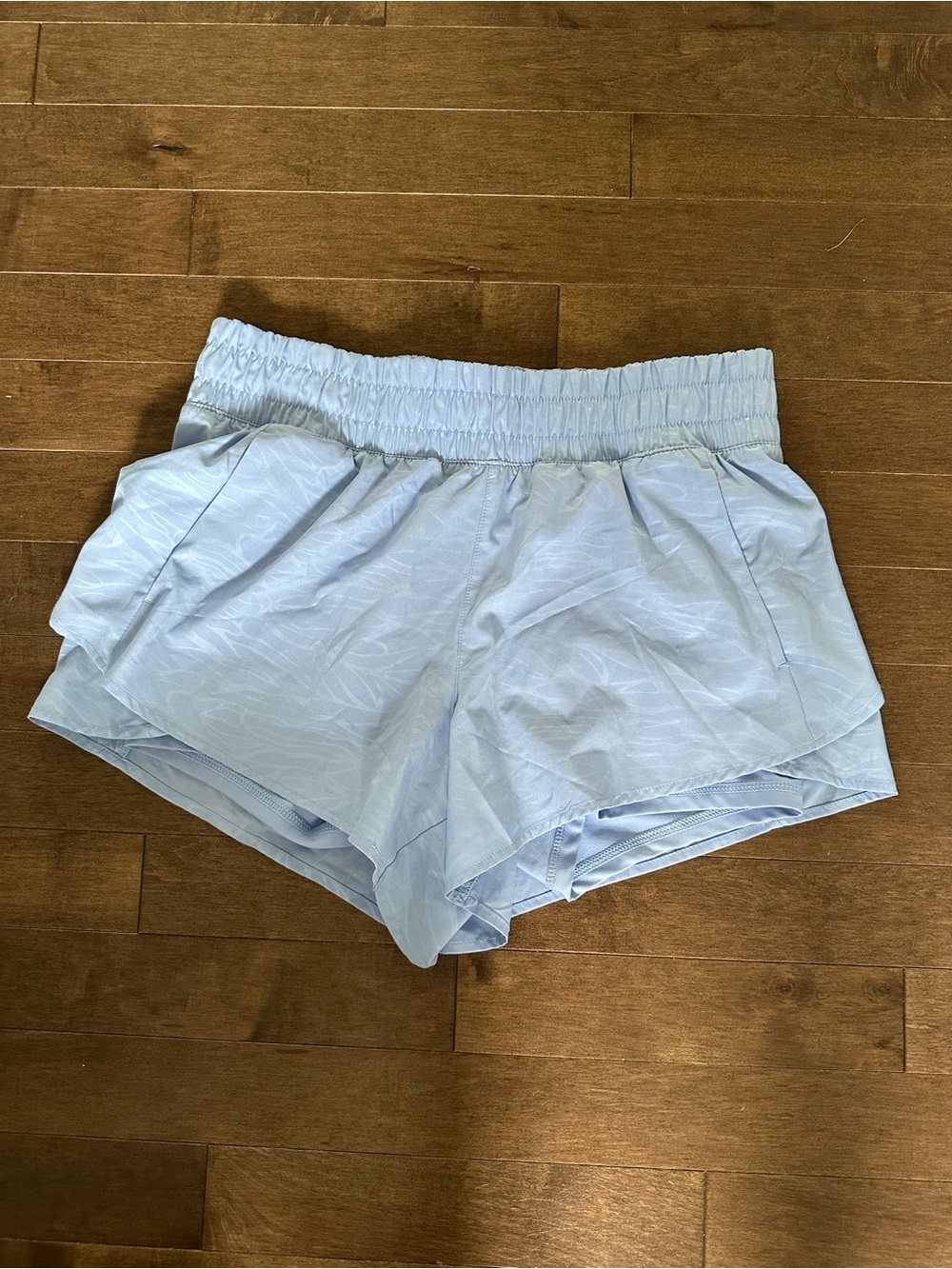 Avia Light Blue Women's Athletic Running Shorts